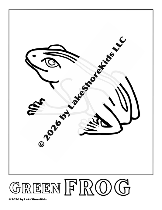 Happy Frog Coloring Page 3+. 156 PDF Download
